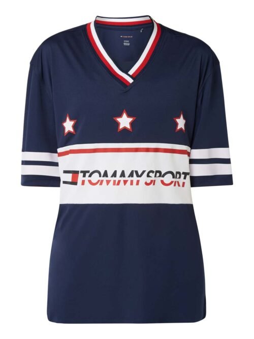 Training printed legging in purple